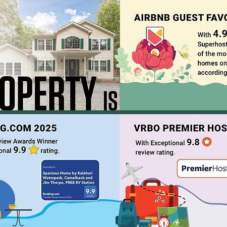 Spacious Home By Kalahari Waterpark, Camelback And Jim Thorpe, Free Ev Station Albrightsville Ngoại thất bức ảnh